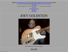 Tablet Screenshot of joeygoldstein.com